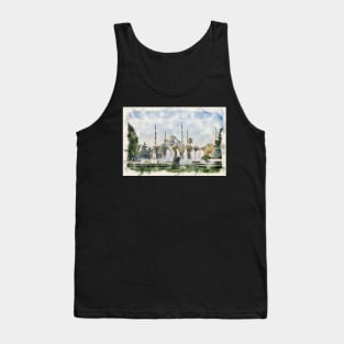 The Blue Mosque or Sultan Ahmet in Istanbul, Turkey Tank Top